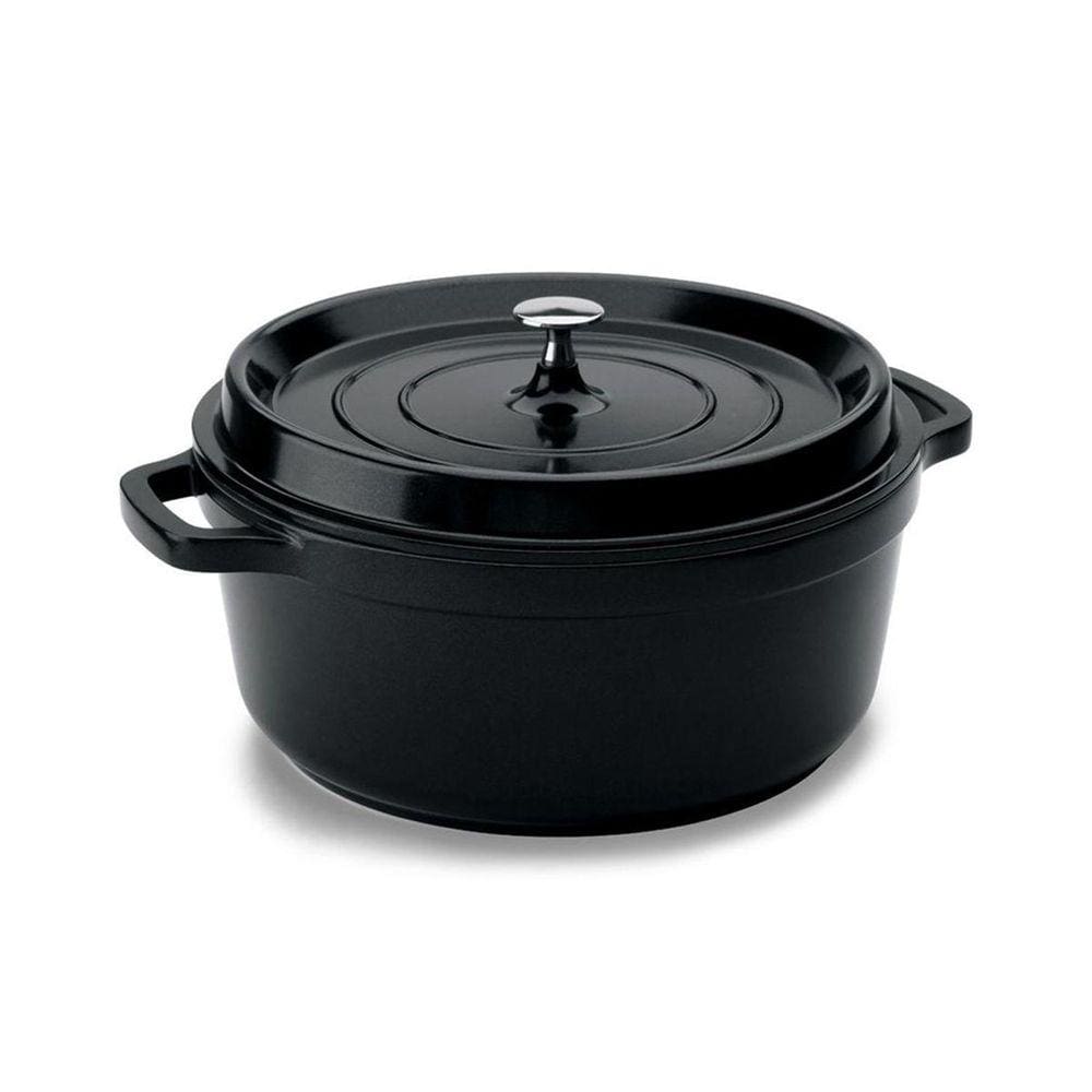 Caçarola Hercules Cerâmica Indução Preta 4,3L 25,4x11cm