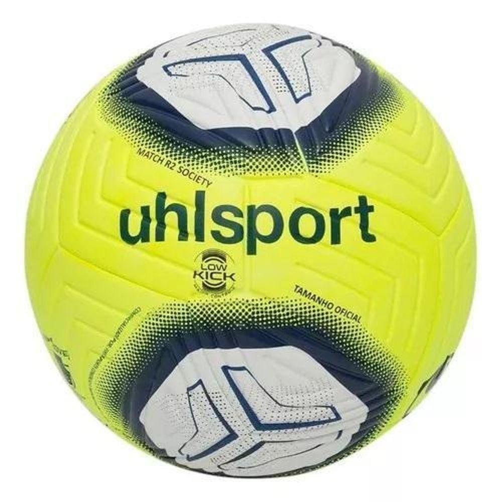 Bola Society Uhlsport Match R2 Amarelo/Azul Oficial