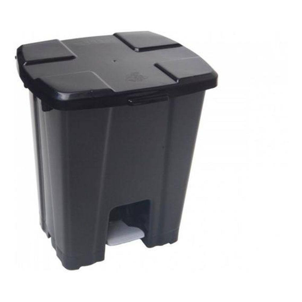 Cesto Lixeira Quadrada Plastica Com Pedal 25 Litros