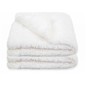 Cobertor Hug Carneirinho Sherpa E Fleece Off White