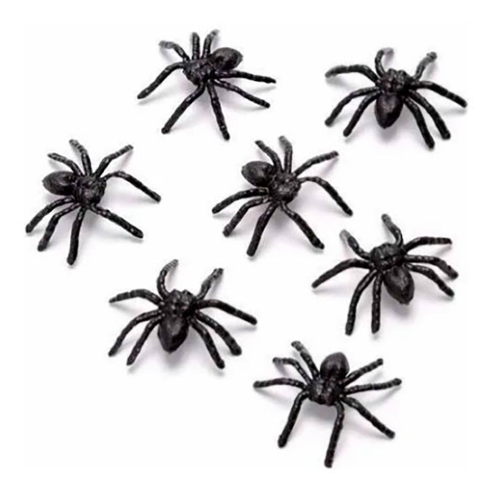 Mini Aranha De Plástico Para Lembrancinha Pct 100 Unidades
