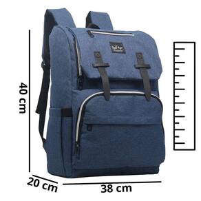 Mochila Impermeável Maternidade Azul Bebê MF8141