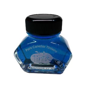 Tinta Caneta Tinteiro Compactor Azul Real 30mL Vidro
