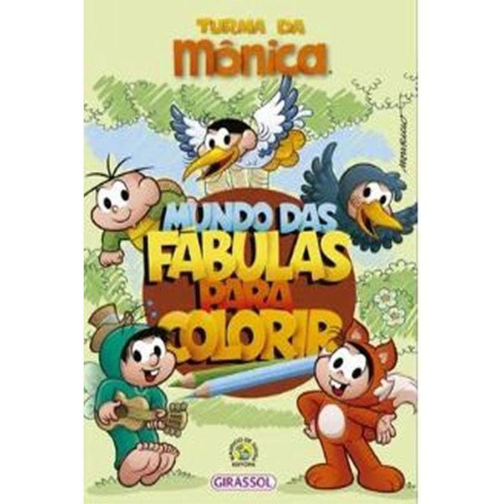 Livro Turma Da Mônica Mundo Das Fábulas Para Colorir