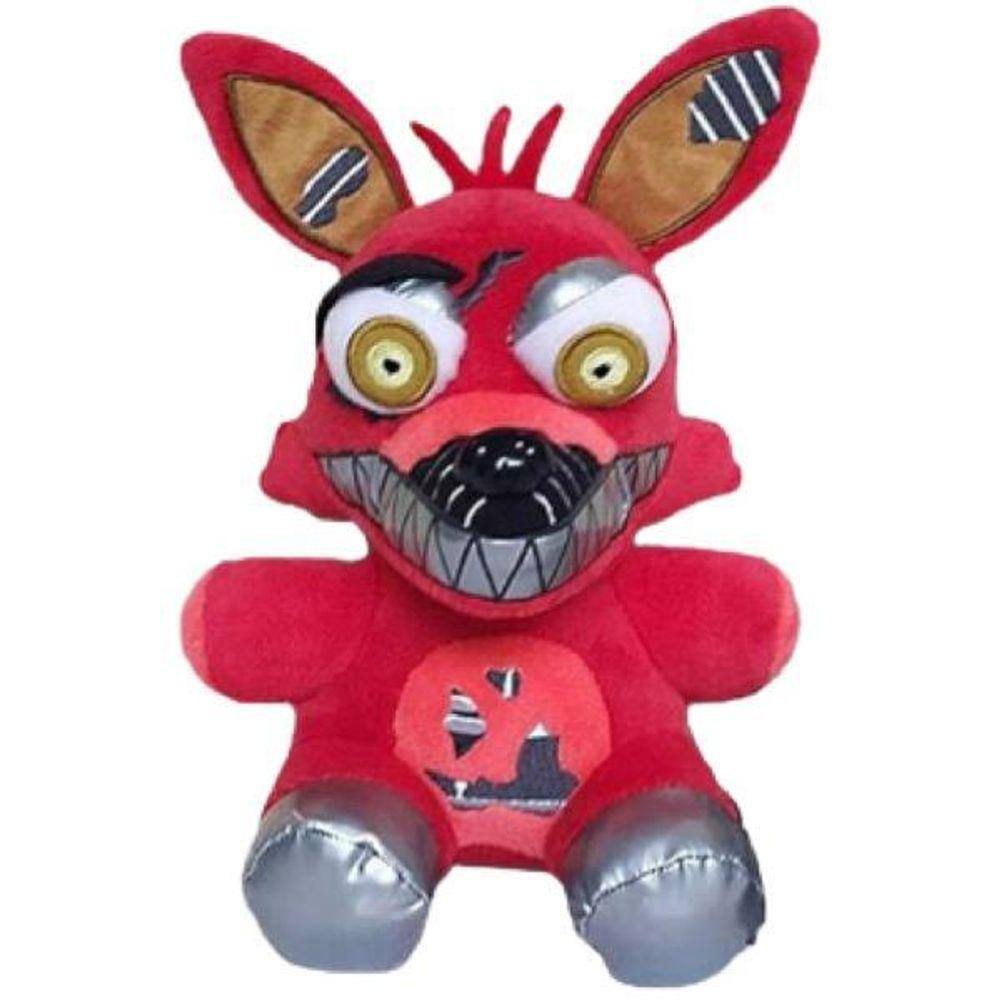 Pelúcia Nightmare Foxy Vermelho Fnaf 20cm
