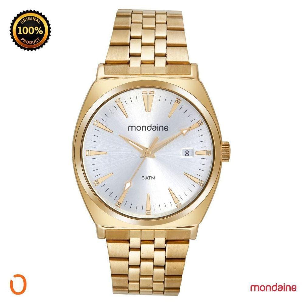 Relógio Mondaine Feminino 32541Gpmvde1 Dourado F Cinza