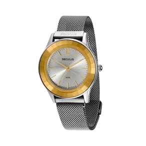 Relógio Seculus Em Metal Dourado - Elegância E Precisão