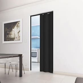 Porta Sanfonada de PVC 210x60cm Pronta BCF Preto