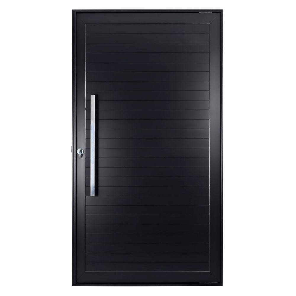 Porta Lambril Pivotante com Puxador Direita Topsul 220x90cm Esquadrisul Preto
