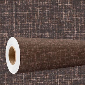 Papel De Parede Efeito Tecido Linho Marrom Texturizado 3M