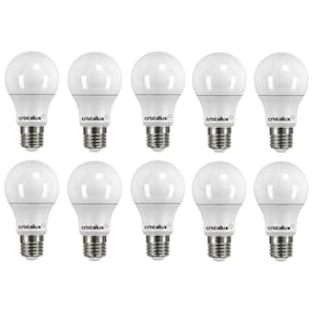 Kit 10 Lampadas Led Bulbo 9w 6500k E-27 Bivolt 810lm - Cristallux