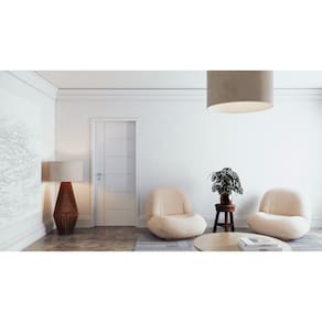 Porta de Madeira 210x80cm Mso Eucaprimer Frisada Elegance Eucatex Primer