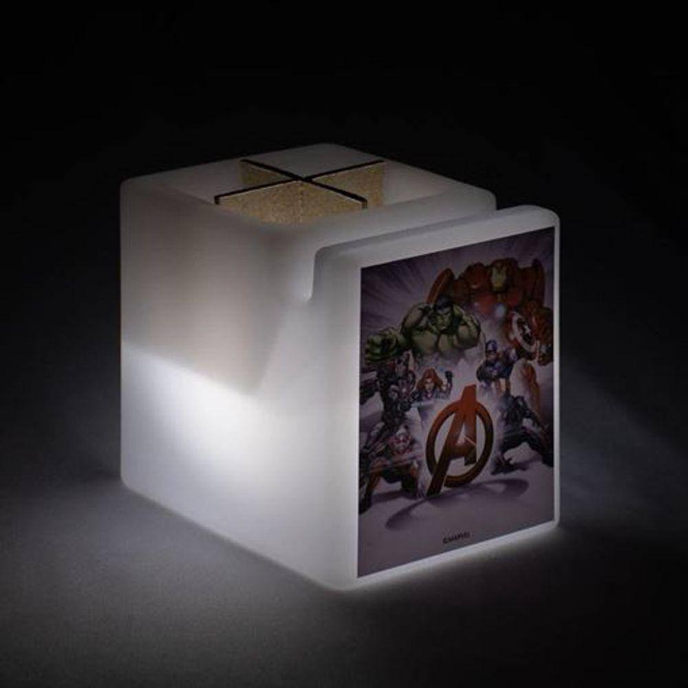 Organizador de Mesa Iluminado Avengers Personagens Marvel