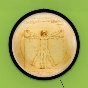 Luminária Bivolt de Parede Sign Homem Vitruviano
