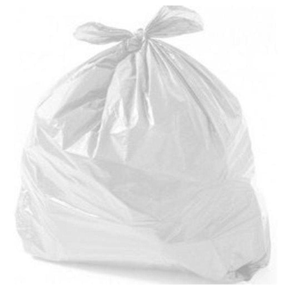 Sacos De Lixo 60 Lts Leitoso   Branco  Com 100 Unid. 58X76