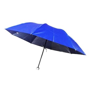 Sombrinha Guarda Chuva Feminino Manual Contra O Vento Azul