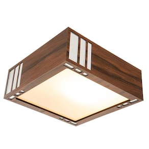 Lustre Decorativo Madeira Plafon Madeiro Mirror 40Cm
