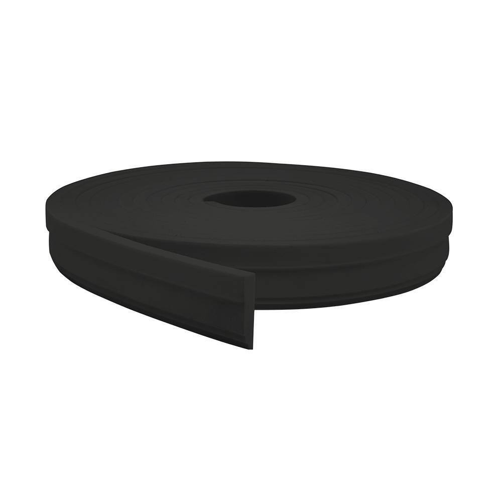 Rodateto Eva Autocolante 5Cm Rt34 Preto 5 Metros Meurodapé