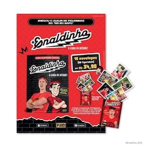 Pack 50 Figurinhas Do Álbum Do Enaldinho A Lenda Da Internet