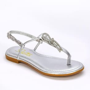 Sandália Infantil Feminina Kidy Flat Ibiza Prata