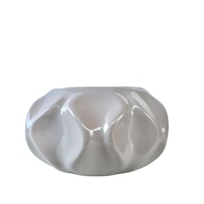 Vaso cachepô off onda ondulação 3D para mesa lateral