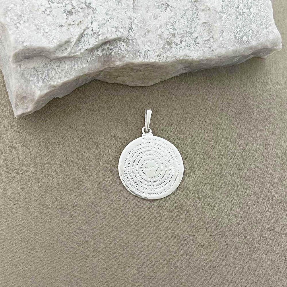 Pingente Circular Chapado Pai Nosso