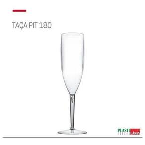 Taça De Champagne Acrílico Festa 180Ml Transparente 12 Uni