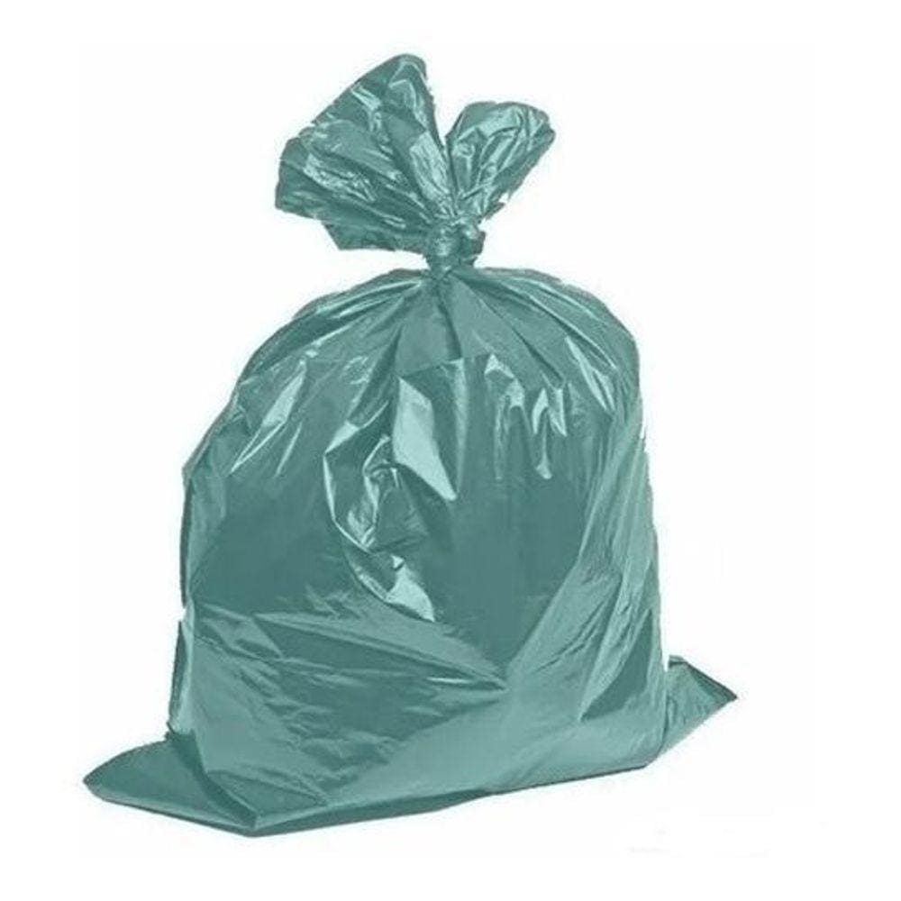 Saco D Lixo 15 Litros Verde 100Unds 39 X 58