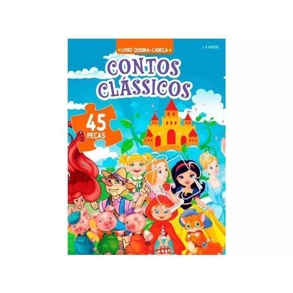 Livro Contos Clássicos Livro Quebra Cabeça