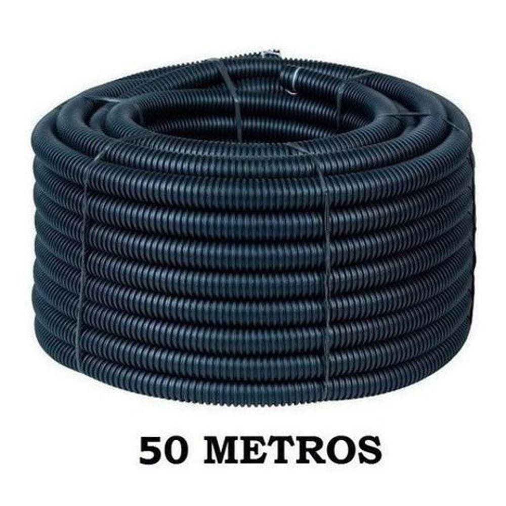 Conduíte Reforçado 1 Polegada 25 Metros Preto