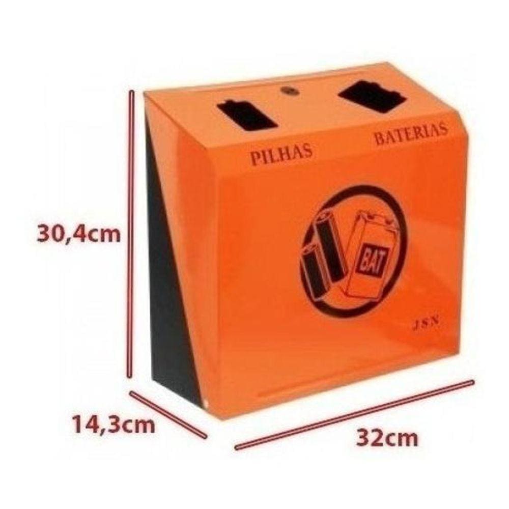 Lixeira Coletor Para Descarte De Pilhas E Baterias