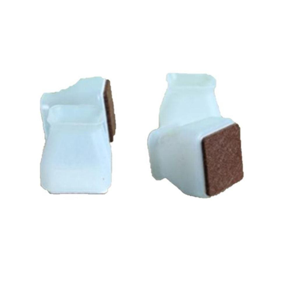 Kit 16 Pé Palito Quadrado Feltro Pé Cadeira Perna 20-28Mm