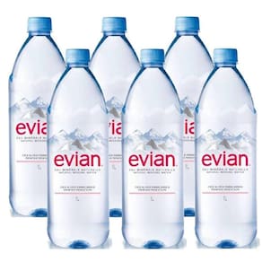 Água Mineral Evian Sem Gás 1 Lt 06 Unidades