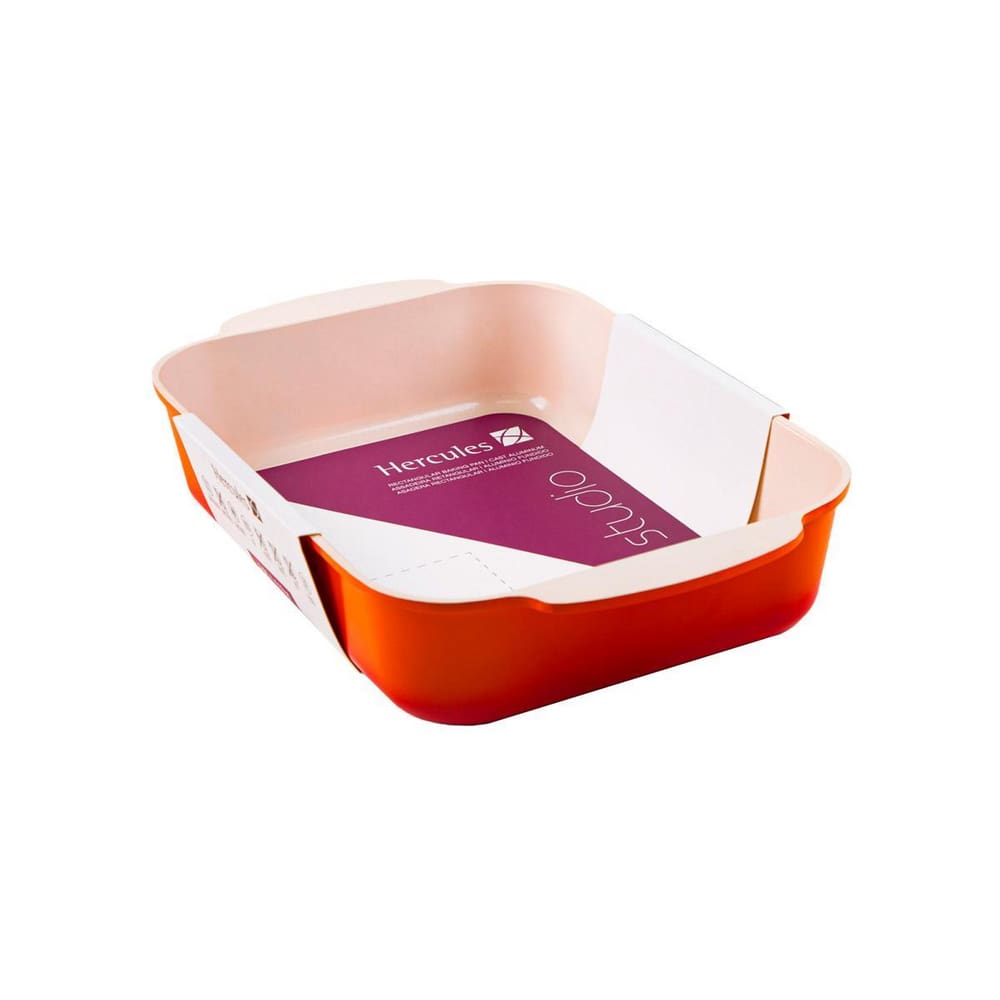 Travessa Retangular Laranja Antiaderente PA9000-A25L
