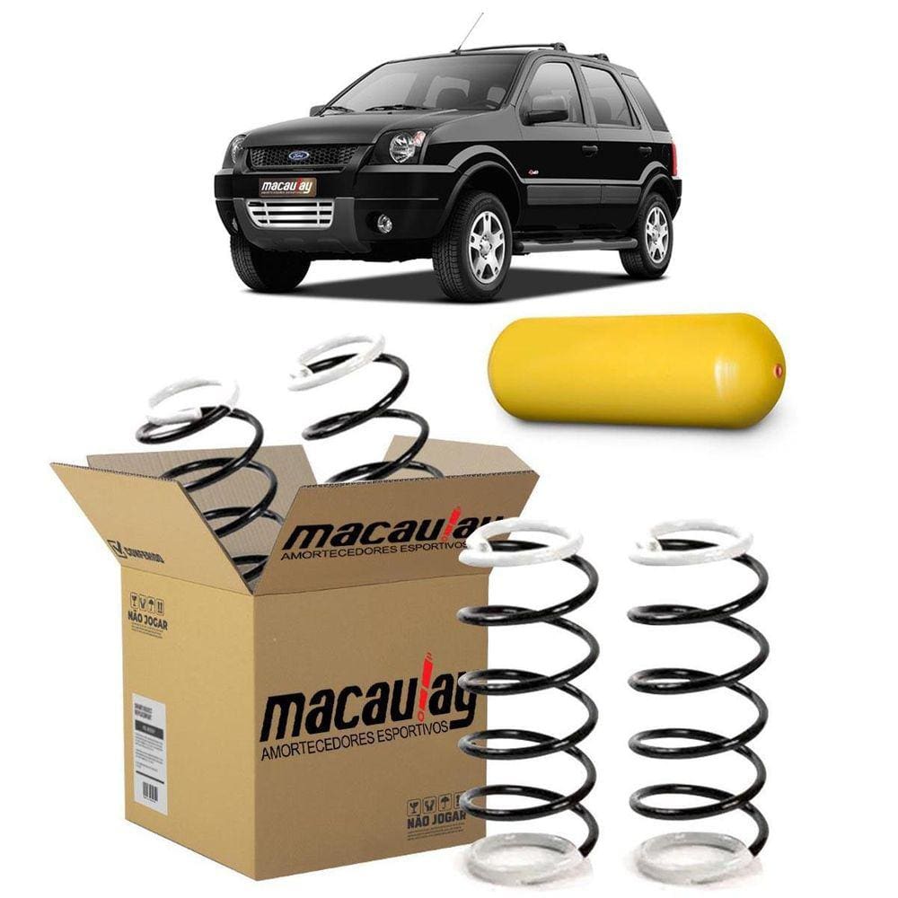 Par De Molas Gnv Traseira Ford Ecosport Ate 2012