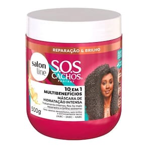 SalonLine Máscara SOS Cachos 10 em 1 Multibenefícios - 500g