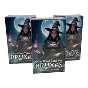 Kit com 3 Baralhos O Tarô Das Bruxas 78 Cartas C/ Manual