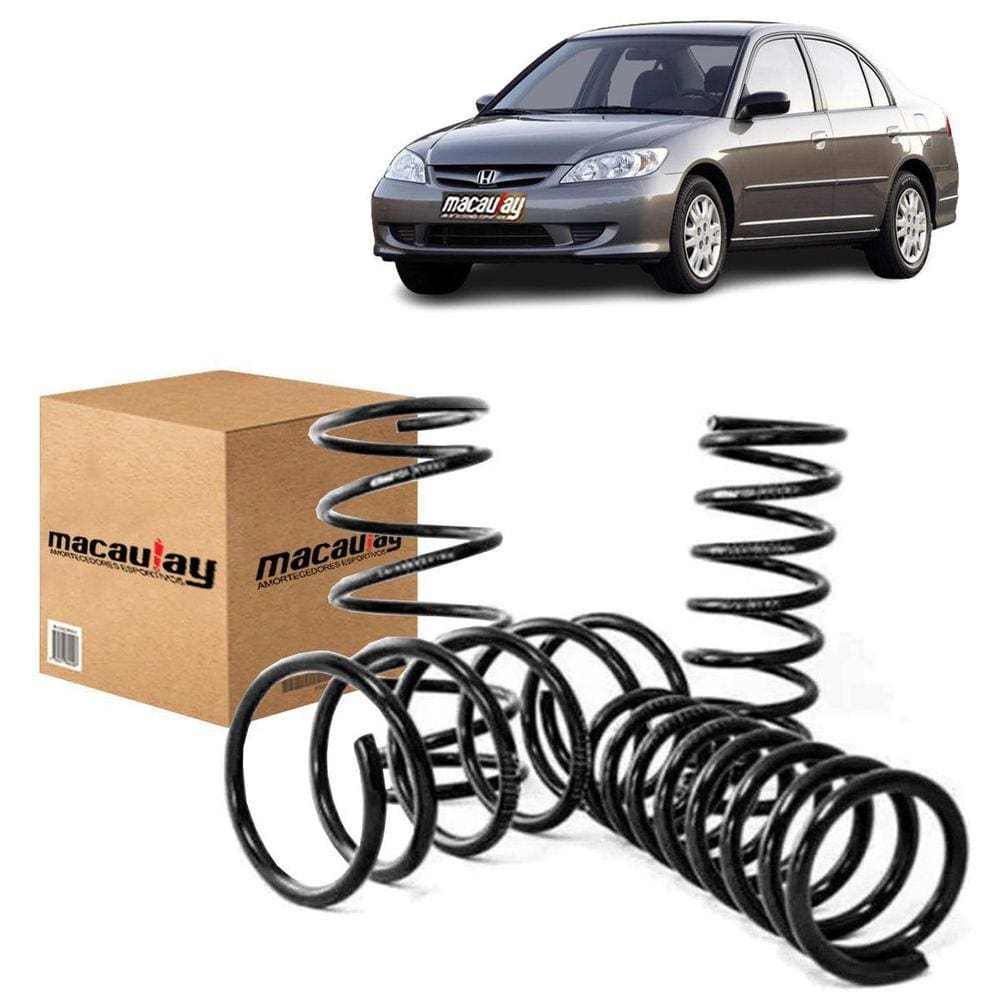 Jogo De Molas Tamanho  Honda Civic 2001 Ate 2005