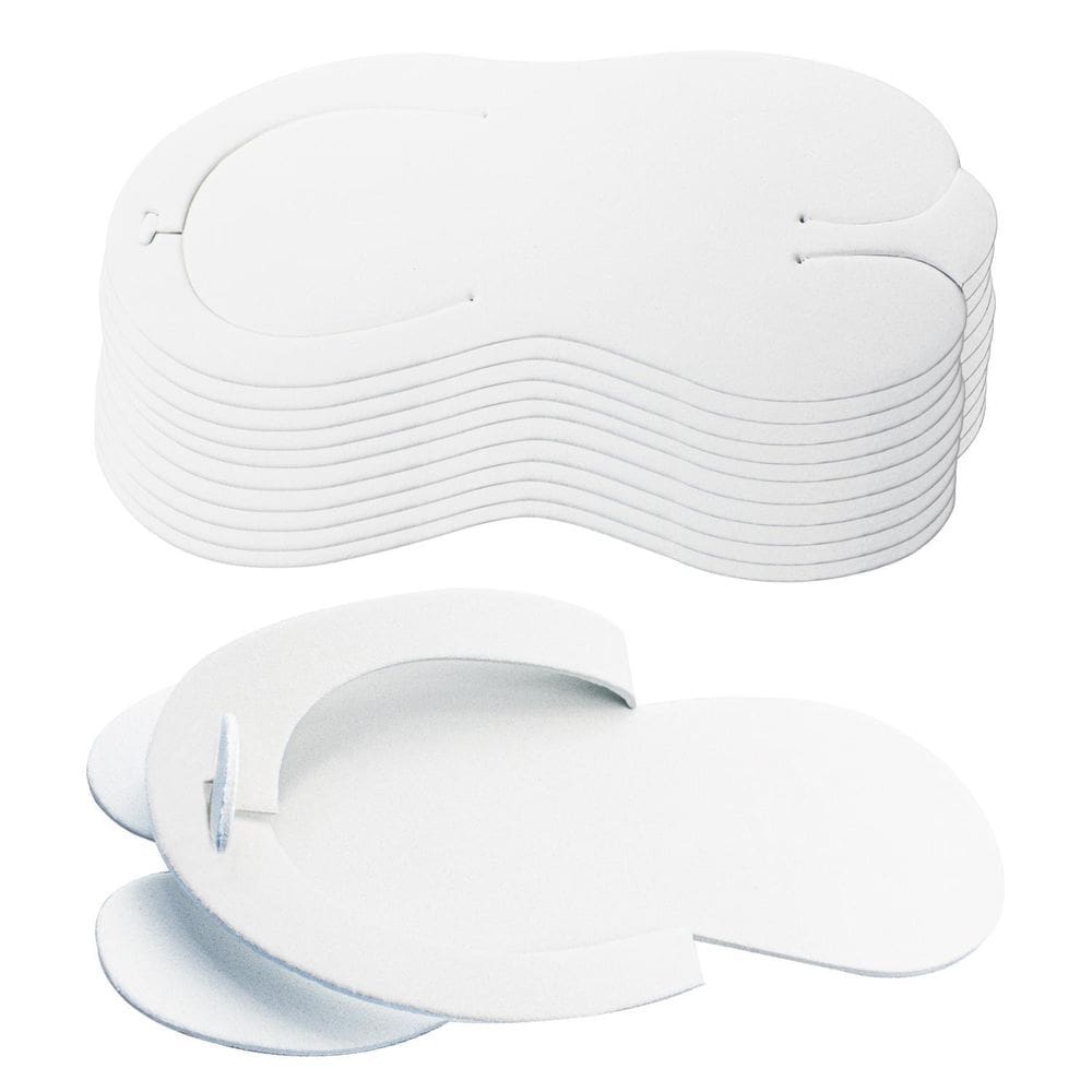 Chinelo Eva Descartável Salão Pedicure Spa Branco, 10 Pares