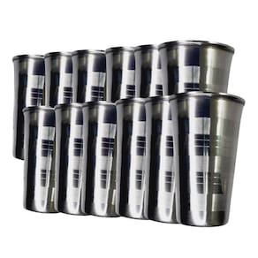 Kit 12 Copos De Inox Durável Para Bebidas Diversas - 250Ml