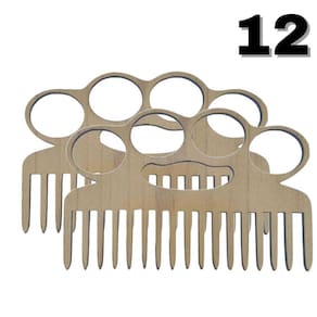 2 Pentes Para Bigode E Barba Modelo Bigode Mdf Resistente 12