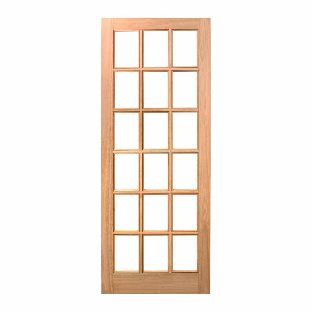 Folha de Porta Maciça 210x92cm Eucalipto Pm14 Estilo Cruzeiro Portas Nude