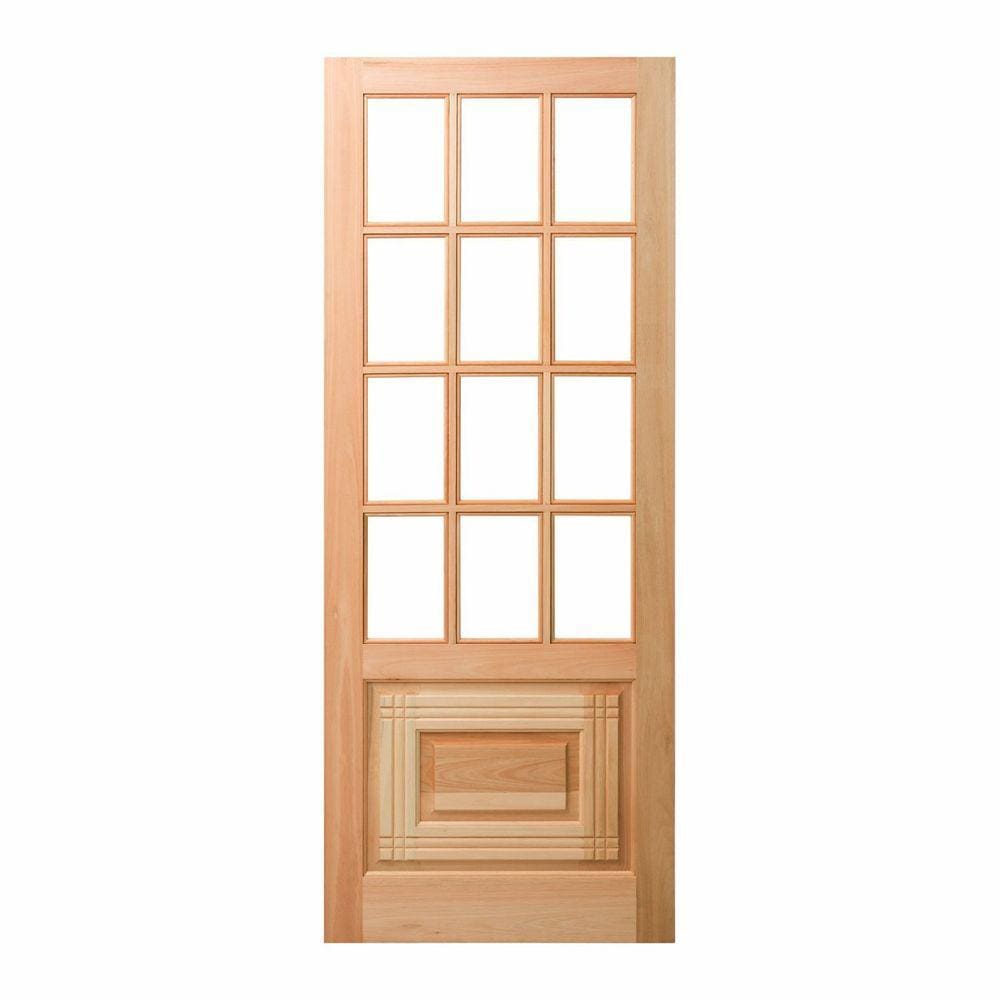 Folha de Porta Maciça 210x72cm Eucalipto Pm11 Oriental Cruzeiro Portas Nude