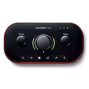 Interface De Áudio Focusrite Vocaster Two Com Bluetooth