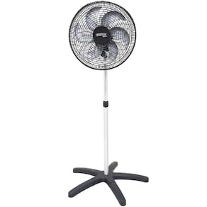 Ventilador Coluna 50cm Plástico Preto 200W Industrial Turbo Turbão 6 Pás Bivolt 110V 220V Vitalex