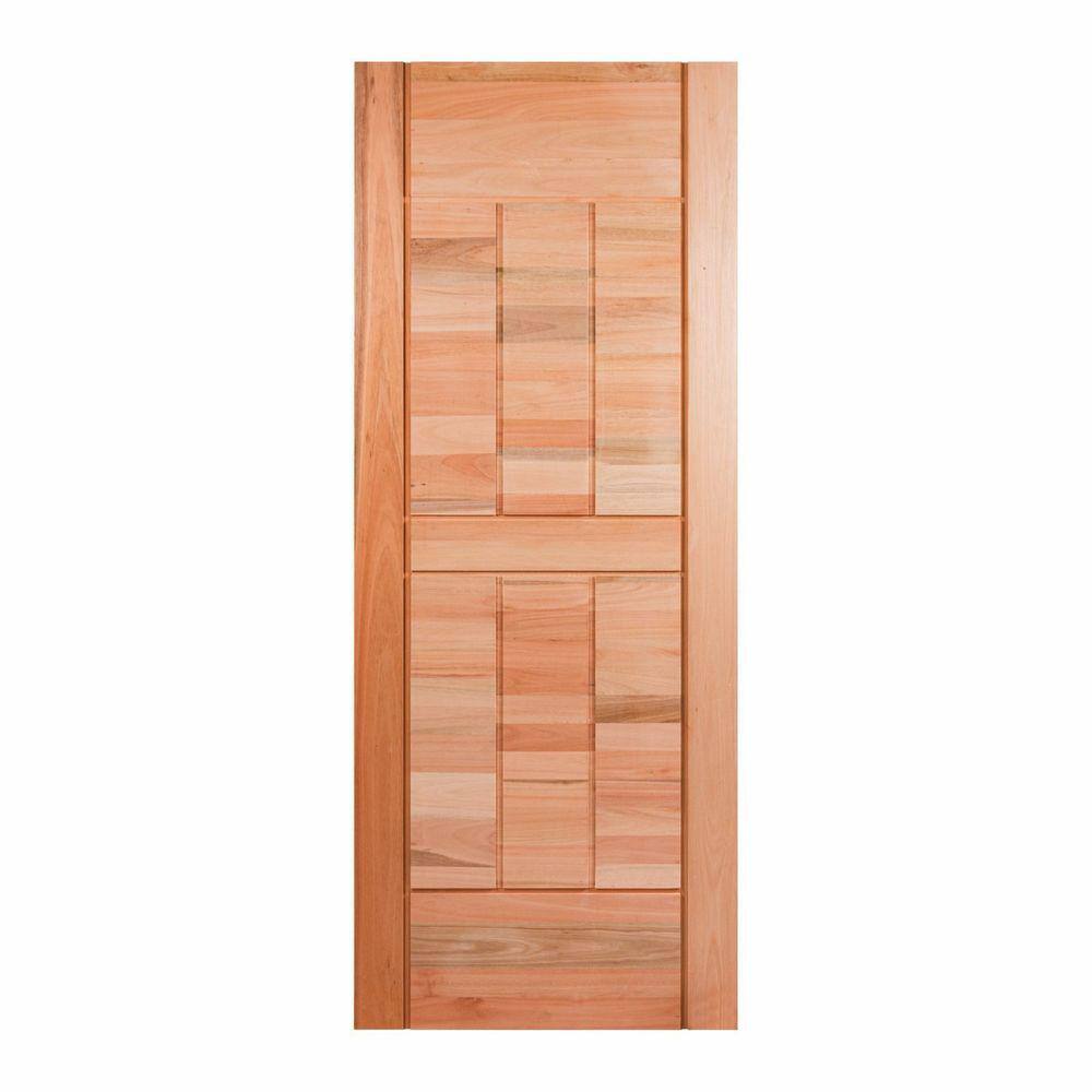 Folha de Porta Maciça 210x62cm Eucalipto Pm96 Cruzeiro Portas Nude