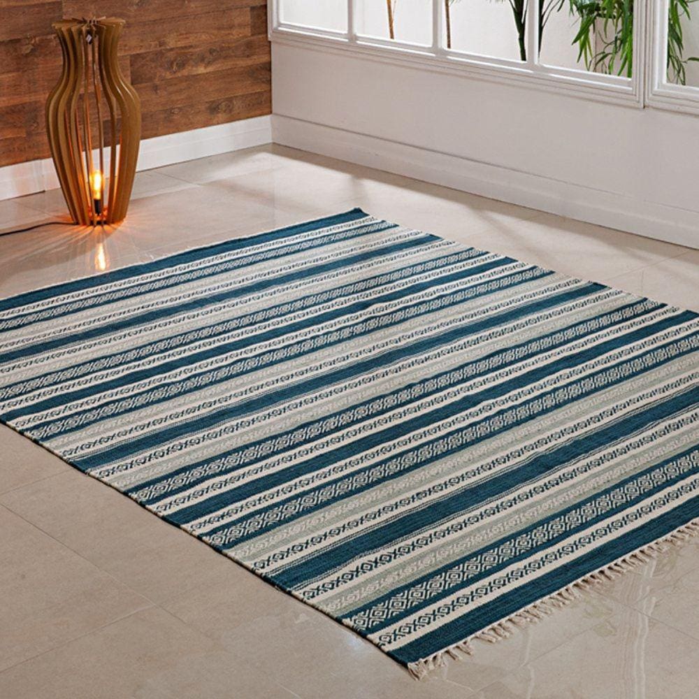 Tapete Kilim Chicago 140x200cm Niazitex Azul
