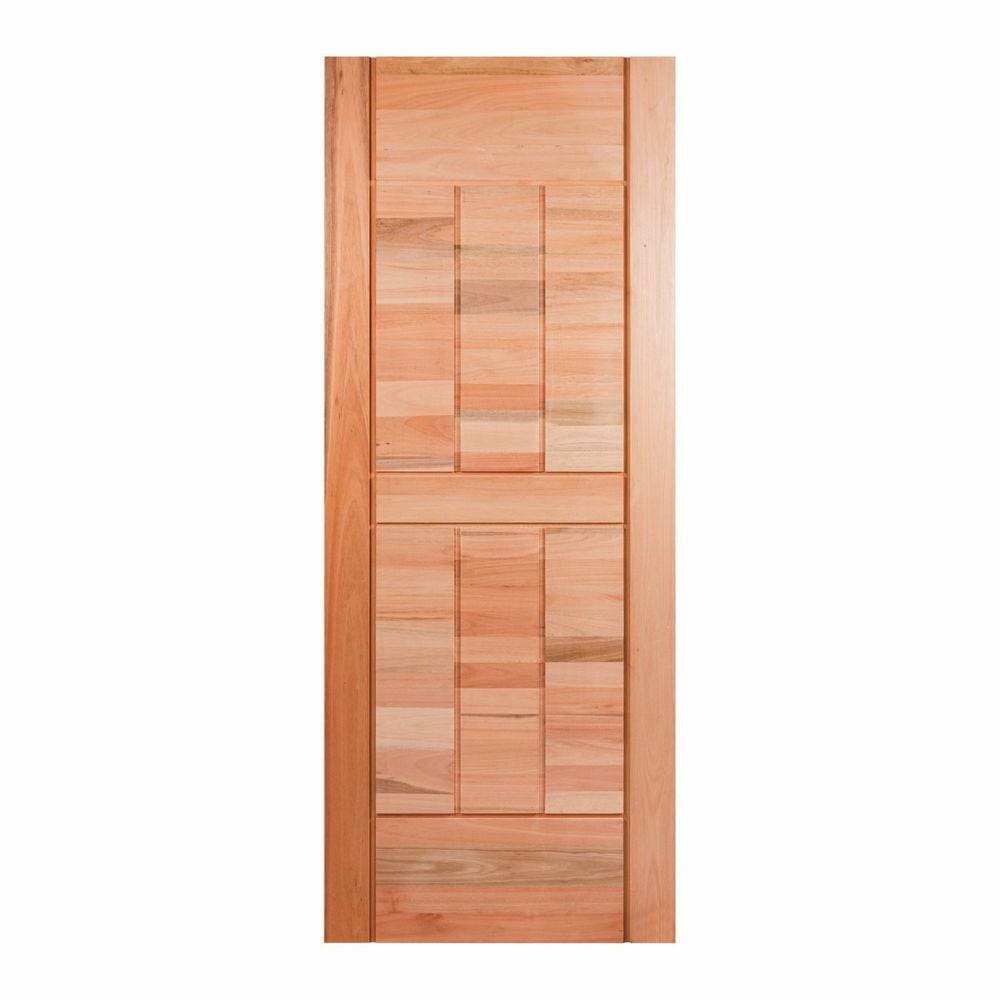 Folha de Porta Maciça 210x92cm Eucalipto Pm96 Cruzeiro Portas Nude