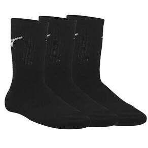 Kit Meia Mizuno Cano Médio Training Pacote com 3 pares - Preto