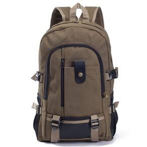Mochila de lona pequena para viagens de laptop